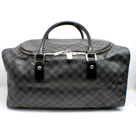 👜 Louis Vuitton LV Boston Bag Roadster 50 Damier Graphite LV 👜 - Picture 1 of 15